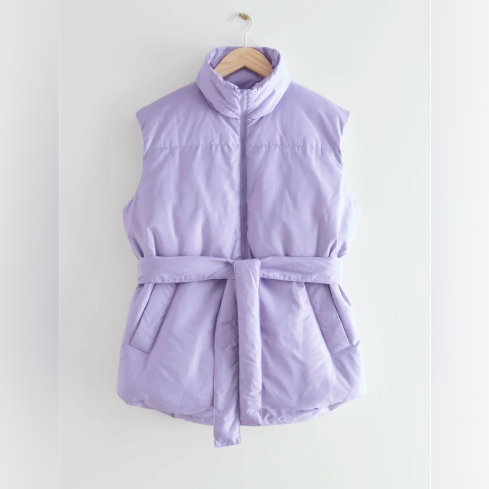 Oversized puffer vest